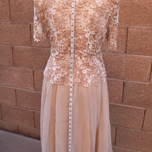 Women's Karen Miller Dress Lace Bodice & Chiffon Dress - Picture 13 of 16